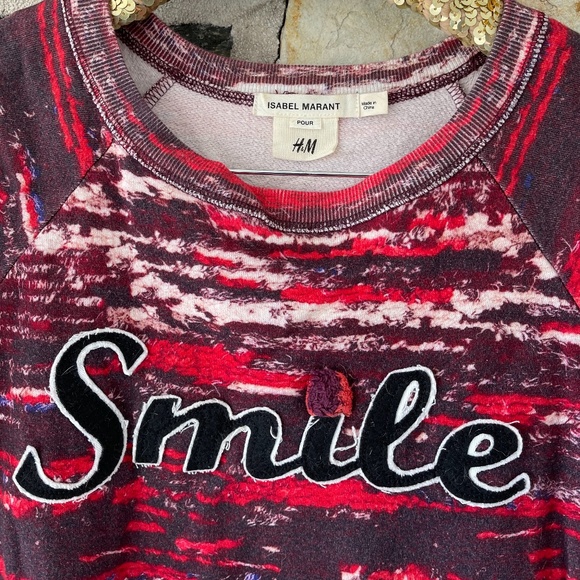 Isabel Marant Pour H&M Smile Sweatshirt - Picture 2 of 5